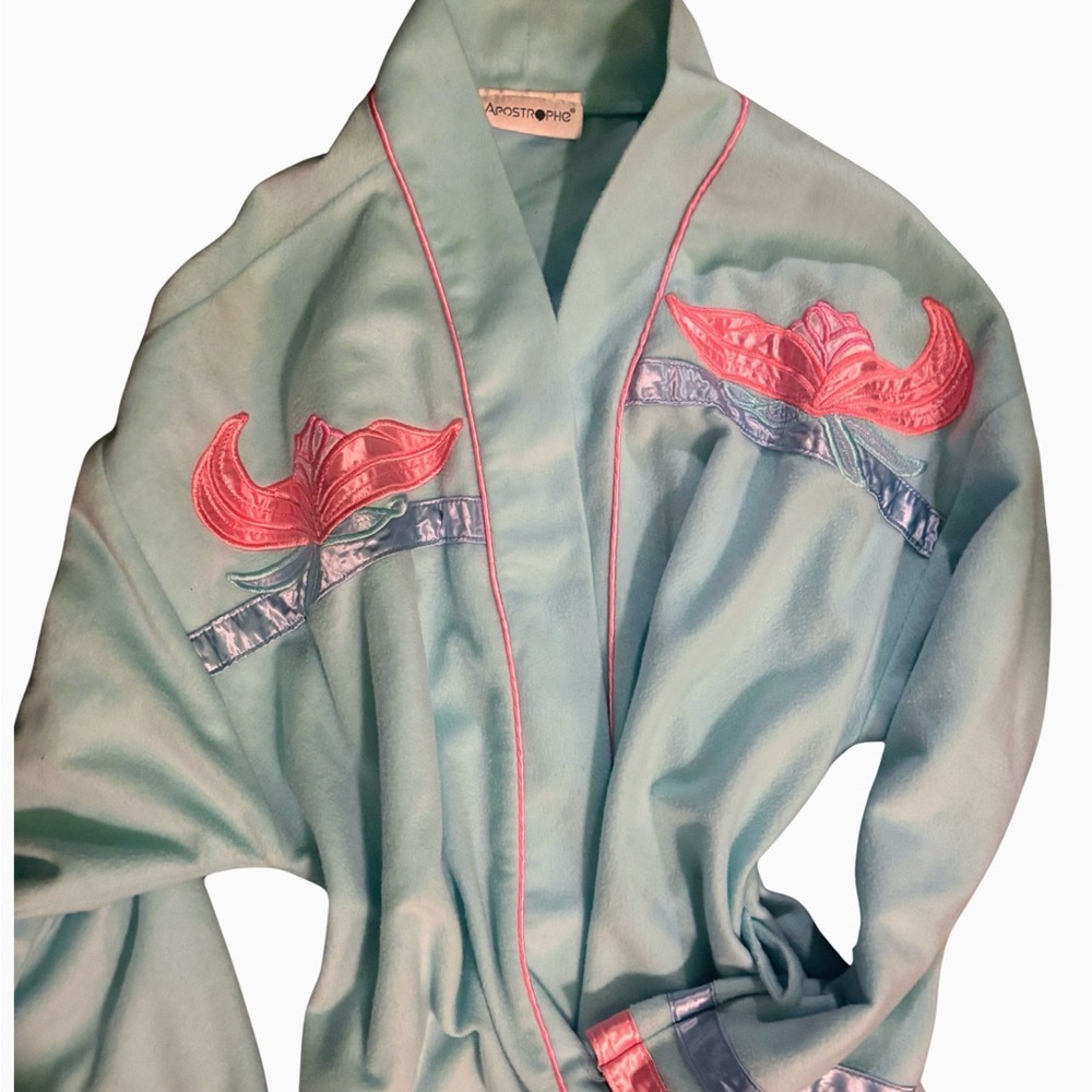 Apostrophe Women's Cape in Blue with Pink Details